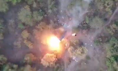 Video shows Mexican cartel using drone to drop bombs on rival camp