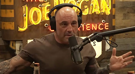 Rogan, a fan of former freedom advocates Joni Mitchell and Neil Young, defends podcasts