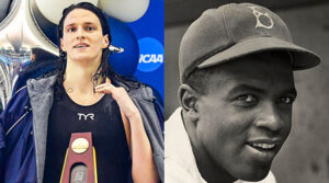 ‘Offensive beyond belief’: Critics slam tribute comparing trans swimmer to Jackie Robinson