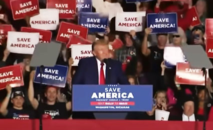 ‘Damage is unbelievable’: Trump in Michigan vows America ‘will be back’