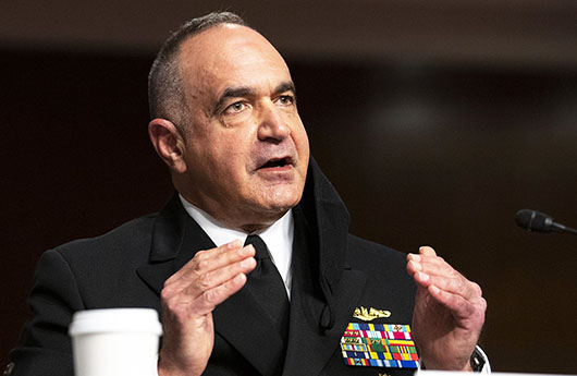 Warning from Stratcom’s Adm. Richard appears out of step with Biden policies