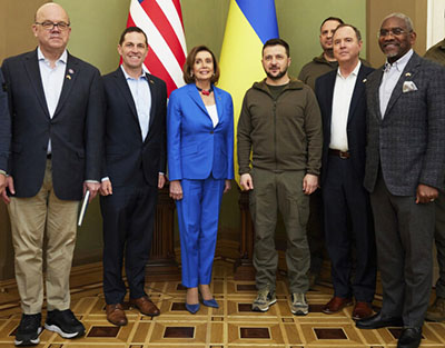 Pelosi and Democrat contingent takes unannounced trip to Kyiv on U.S. taxpayers’ dime