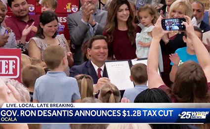 DeSantis signs largest tax cut in Florida history