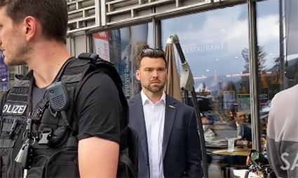 ‘Globalist military’: Jack Posobiec and film crew detained at Davos