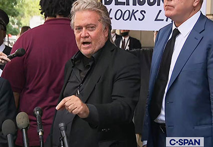 Steve Bannon: ‘I will never back off … if I go to jail, so be it’