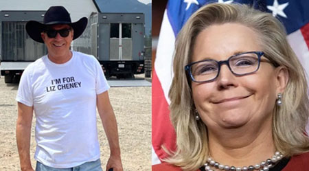 Can Kevin Costner endorsement ease Liz Cheney’s pain?