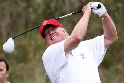 Trump rated best ever presidential golfer