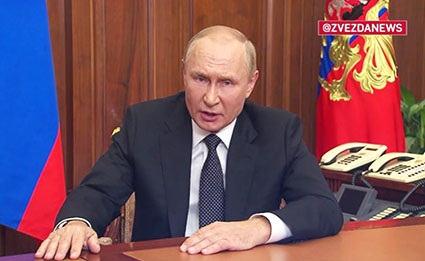‘This is not a bluff’: Putin vows to respond in kind to ‘nuclear blackmail’