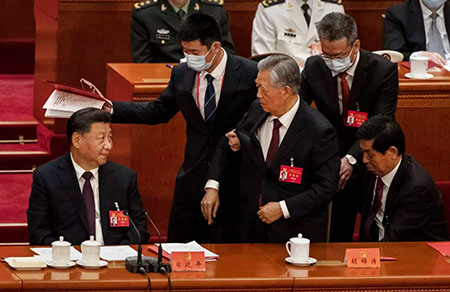 Xi Jinping humiliates predecessor at CCP ‘congress’ in signal to the world at large
