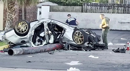 1 teen dead, 2 critical after crashing stolen Maserati in Florida