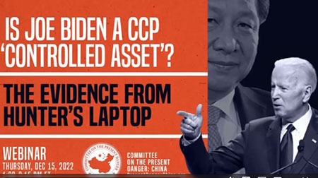 Webinar goes there: Joe Biden appears to be a CCP-controlled asset