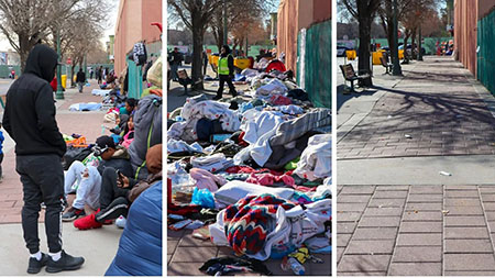 El Paso sweeps homeless migrants off streets as Biden comes to town