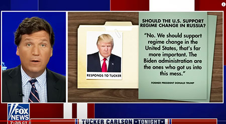 GOP hopefuls respond to Tucker’s questions; Conservative sites fail to report Trump quote