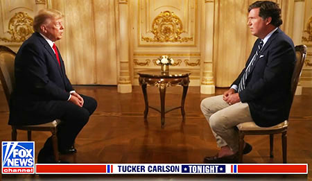 ‘Our big problem is nuclear warming’: Trump provides new insights in Carlson interview