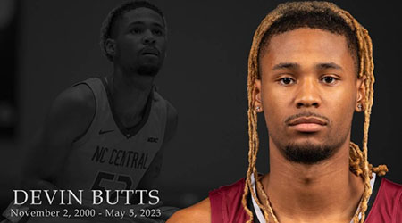 Died suddenly, North Carolina Central basketball player Devin Butts, 22