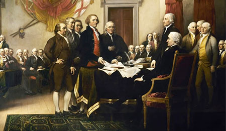 The Declaration of Independence is on the line; Who signed it and what price did they pay?