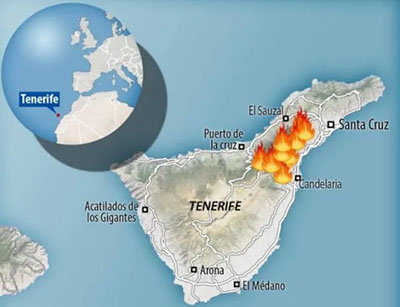 Climate change update: Manhunt underway for arsonists in Canary Islands, Spain