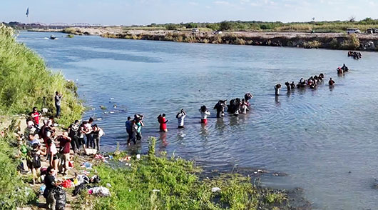 Invasion at Eagle Pass: 60,000 illegals have crossed into border town this month