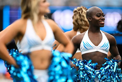 NFL’s first trans cheerleader slams North Carolina law banning males from competing in female sports