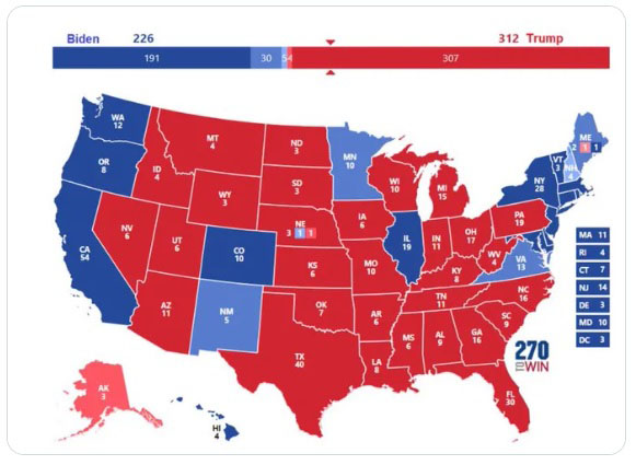 2024 election map that the Democrats are terrified of