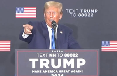 Trump in New Hampshire: ‘It’s all about Iran’