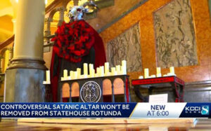 Satan, enemy of ‘Supreme Being’ in Iowa’s constitution, has an altar in statehouse at Christmas