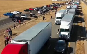 ‘Army of God’ truckers convoy heads to the border for ‘peaceful’ demonstration