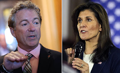 Sen. Rand Paul comes out swinging . . . against Nikki Haley