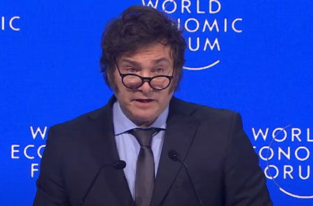 Argentina’s Milei at Davos: ‘Long live liberty, dammit’