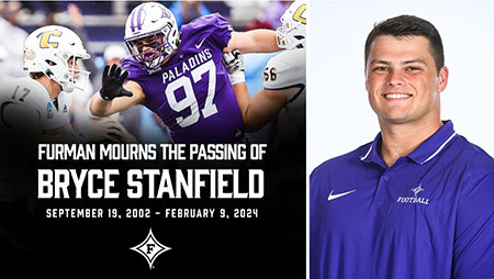 Died suddenly: Furman football player Bryce Stanfield, 21