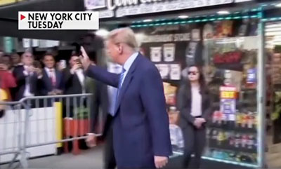 Trump ditches courtroom for Harlem bodega in another episode of MAGA in action