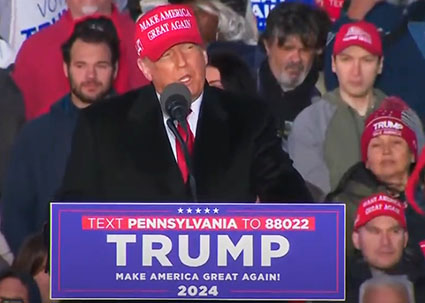 In PA rally, Trump alludes to upcoming court case: ‘I’ll be fighting for 325 million Americans’
