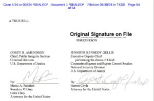 DOJ official who signed Cuellar indictment refused to prosecute apparent Biden FARA violations