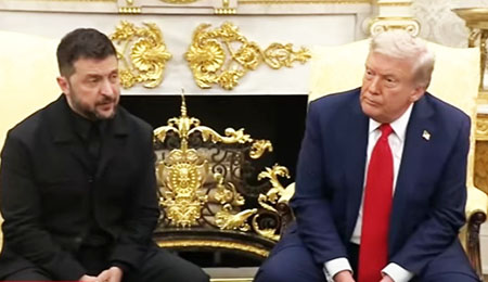 Historic: European leaders convene at White House; Is peace their goal?